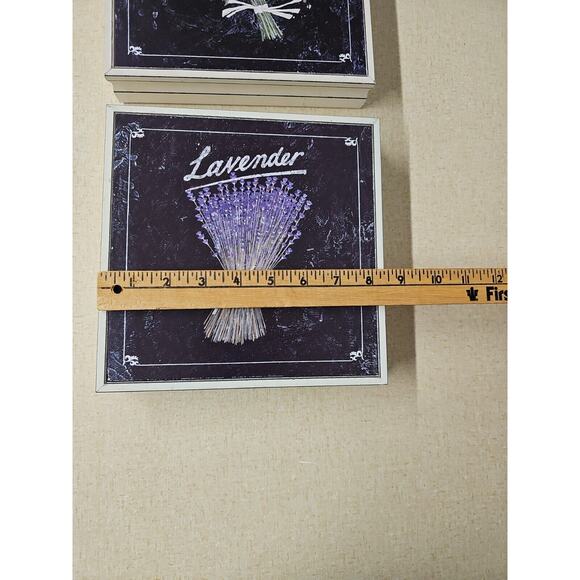 Set Of 2 Flower Speciman Square Pictures Jasmin and Lavender 8.5x8.5 Cottage Dec - Picture 5 of 8